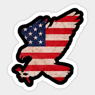 USA American Eagle Vintage Retro USA 4th July Sticker